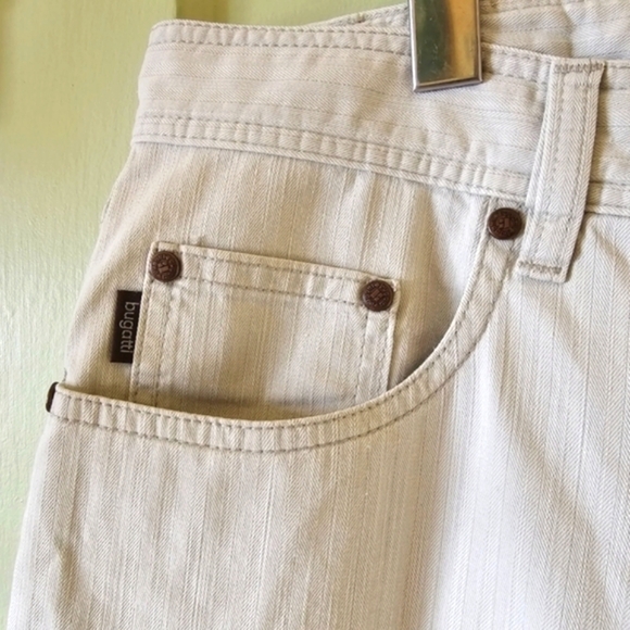 Bugatti lightweight chino straight leg light grey pants - Picture 5 of 13